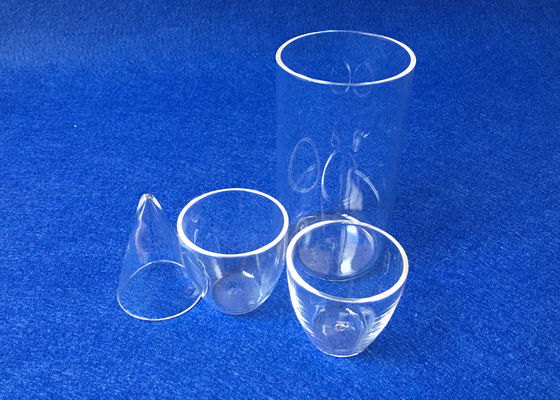 Khối lượng khác nhau Tùy chọn Bộ dụng cụ thạch anh hợp nhất / Cốc thủy tinh thạch anh nhà cung cấp