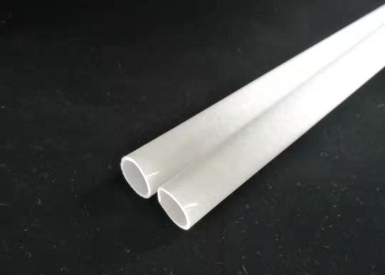 Ống thủy tinh Silica hợp nhất Loại Milky / Satin có độ dày 24mm OD &amp;amp; 2 mm nhà cung cấp