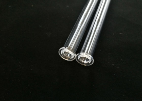 Hiệu suất hóa học tuyệt vời Ống lò phản ứng thủy tinh thạch anh với mặt bích OEM được chấp nhận nhà cung cấp