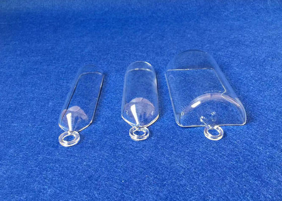 Thuyền đốt cháy thạch anh trong suốt tùy chỉnh 50ML có vòng nhà cung cấp