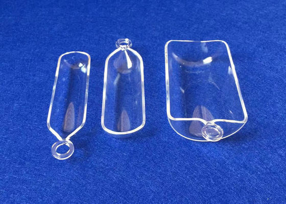 Thuyền đốt cháy thạch anh trong suốt tùy chỉnh 50ML có vòng nhà cung cấp