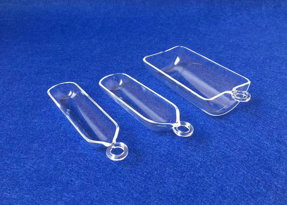 Thuyền đốt cháy thạch anh trong suốt tùy chỉnh 50ML có vòng nhà cung cấp