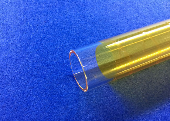 PECVD Hợp nhất ống thủy tinh thạch anh OD 30 mm được phủ bằng sợi 3M màu vàng được sử dụng trong ngành công nghiệp quang điện nhà cung cấp