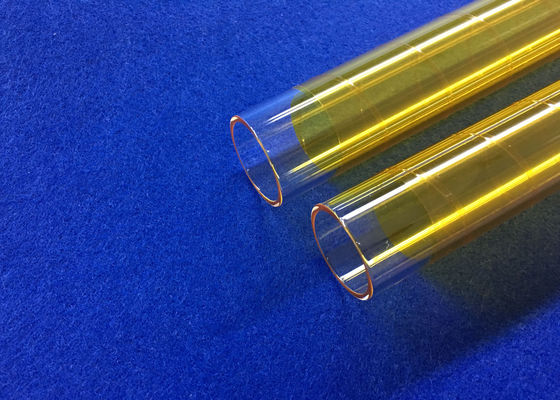 PECVD Hợp nhất ống thủy tinh thạch anh OD 30 mm được phủ bằng sợi 3M màu vàng được sử dụng trong ngành công nghiệp quang điện nhà cung cấp