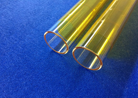 PECVD Hợp nhất ống thủy tinh thạch anh OD 30 mm được phủ bằng sợi 3M màu vàng được sử dụng trong ngành công nghiệp quang điện nhà cung cấp